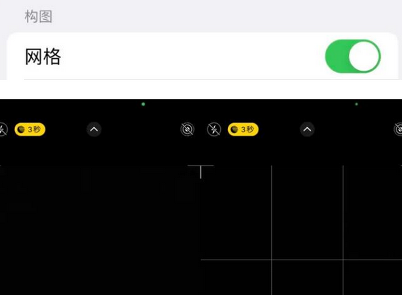 胡场镇苹果手机维修网点分享iPhone如何开启九宫格构图功能