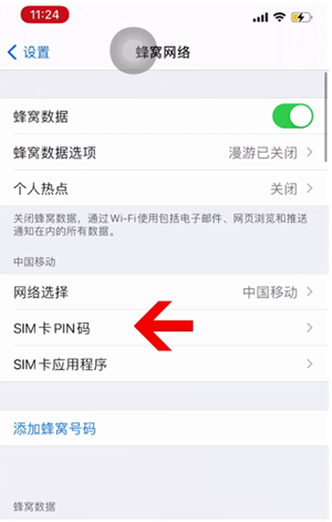 胡场镇苹果14维修网分享如何给iPhone14的SIM卡设置密码 