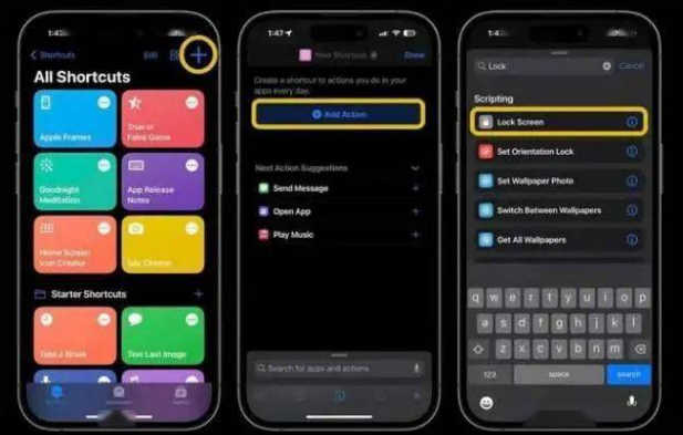 胡场镇苹果14锁屏维修店分享iPhone14升级iOS16.4后如何创建锁屏快捷方式 