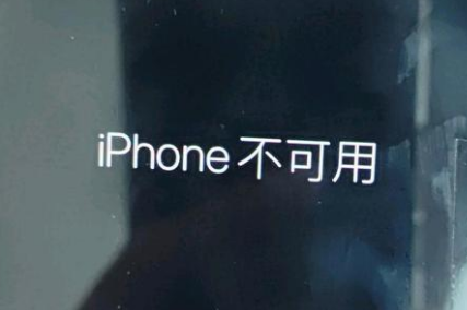 胡场镇苹果服务网点分享锁屏界面显示“iPhone 不可用”如何解决 